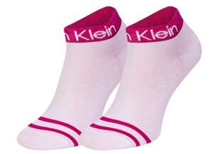 Moteriškos kojinės Calvin Klein, 2 poros, baltos/rožinės 701218775 003 39762 37-41 kaina ir informacija | Moteriškos kojinės | pigu.lt