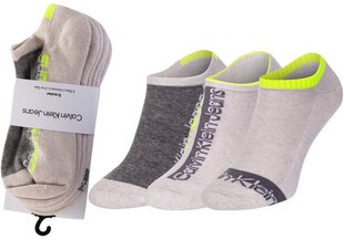 Moteriškos kojinės Calvin Klein, 3 poros, smėlio spalvos 701218753 003 39777 37-41 kaina ir informacija | Moteriškos kojinės | pigu.lt