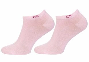 Moteriškos kojinės Calvin Klein, 2 poros, pilkos/rožinės 701218772 004 39768 37-41 kaina ir informacija | Moteriškos kojinės | pigu.lt