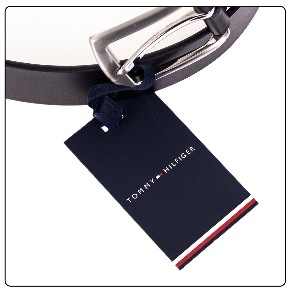 Vyriškas diržas Tommy Hilfiger NEW DENTON 3.5, juodas AM0AM08360 990 41609 85 цена и информация | Vyriški diržai | pigu.lt