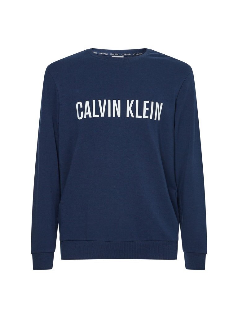 Vyriški marškinėliai Calvin Klein SWEATSHIRT L/S, tamsiai mėlyni 000NM1960E 8SB 42544 kaina ir informacija | Vyriški marškinėliai | pigu.lt