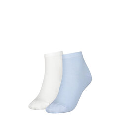 Женские носки TOMMY HILFIGER 2 пары, белые/синие 373001001 023 44428 цена и информация | Женские носки | pigu.lt