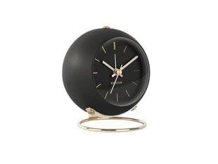 Žadintuvas Globe ø9,5 cm, juodas kaina ir informacija | Laikrodžiai | pigu.lt