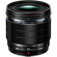 Olympus OM SYSTEM M.ZUIKO DIGITAL ED 20mm F1.4 PRO цена и информация | Объективы | pigu.lt