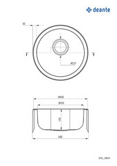 Virtuvinė plautuvė Deante Twist ZHC_3803, Decor цена и информация | Раковины на кухню | pigu.lt