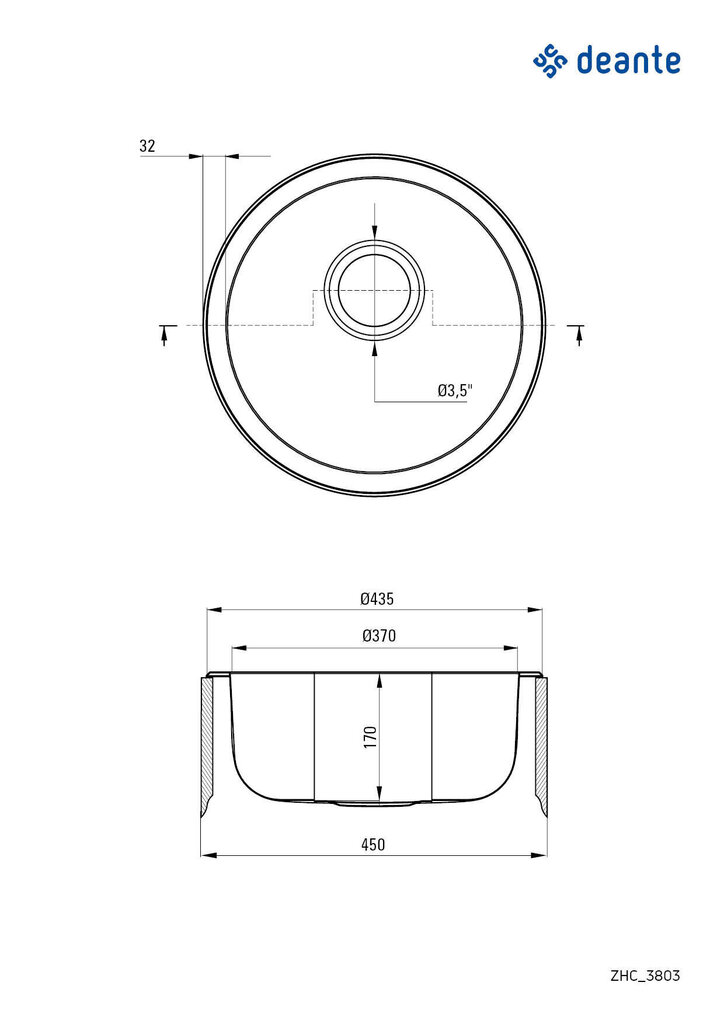 Virtuvinė plautuvė Deante Twist ZHC_3803, Decor цена и информация | Virtuvinės plautuvės | pigu.lt