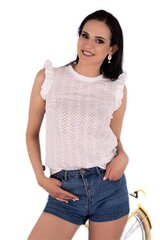 Белая блуза Sansi B51 цена и информация | Женские блузки, рубашки | pigu.lt