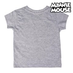 Детский Футболка с коротким рукавом Minnie Mouse Серый цена и информация | Рубашки для девочек | pigu.lt
