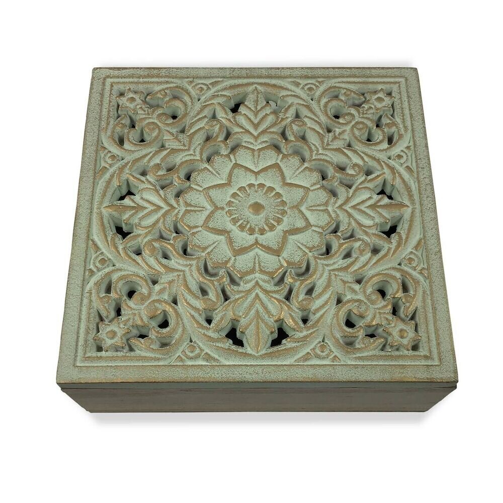 Dėžutė Mandala, 20 x 7 x 20 cm kaina ir informacija | Daiktadėžės | pigu.lt