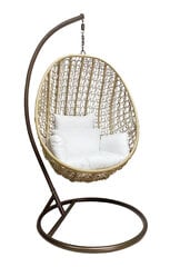 Pakabinamas lauko krėslas su stovu 200004LB, šviesiai rudas kaina ir informacija | Lauko kėdės, foteliai, pufai | pigu.lt