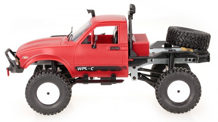 OFF-ROAD Žaislinis automobilis WPL C-14 (1:16, 4x4, 2.4G, LiPo) - Raudona kaina ir informacija | Žaislai berniukams | pigu.lt