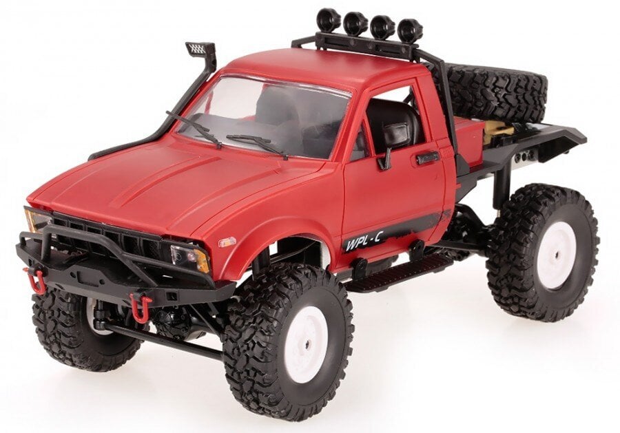 OFF-ROAD Žaislinis automobilis WPL C-14 (1:16, 4x4, 2.4G, LiPo) - Raudona kaina ir informacija | Žaislai berniukams | pigu.lt