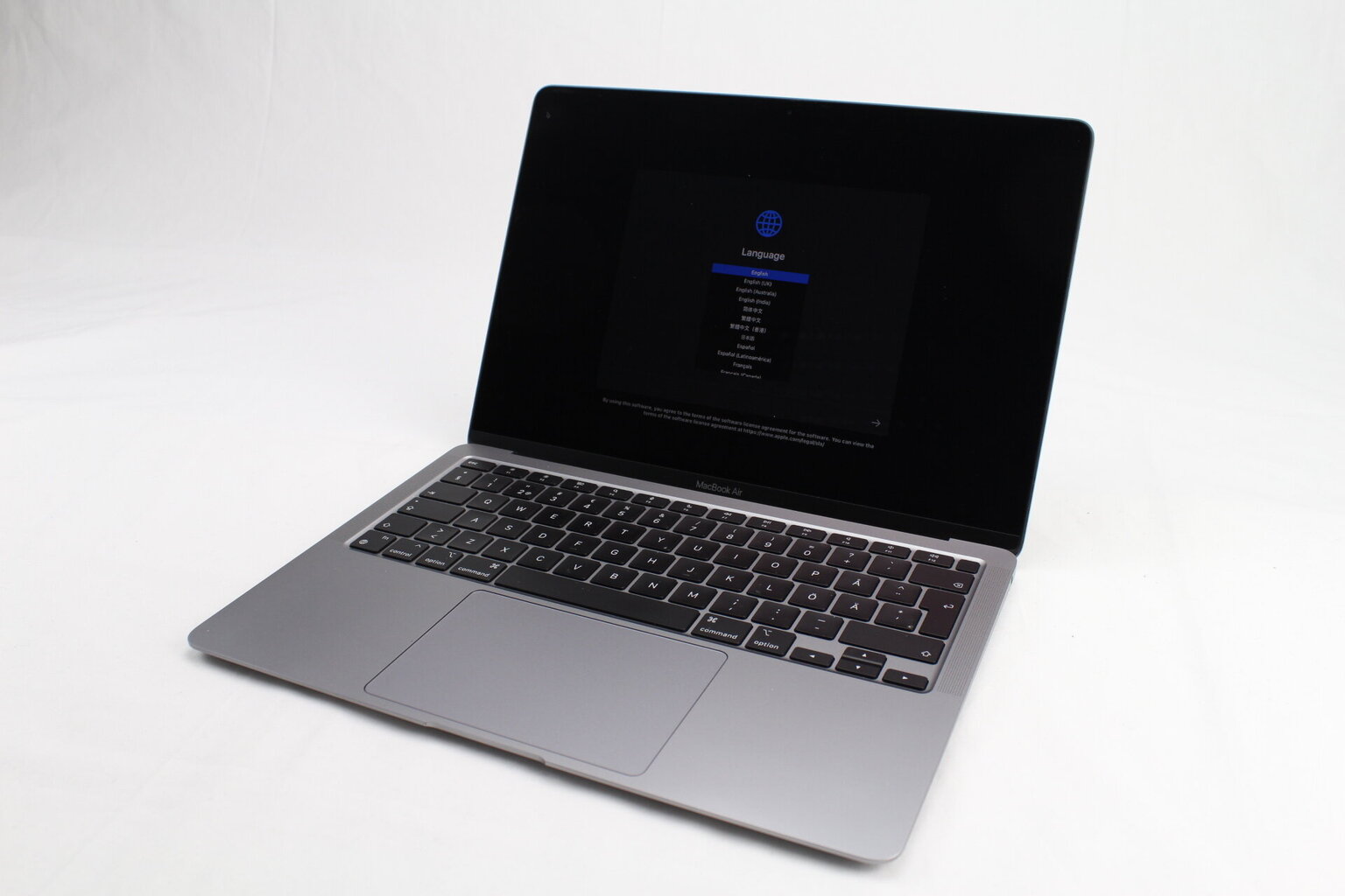 MacBook Air 2020 Retina 13" - M1 / 8GB / 256GB SSD / SWE / Space Gray kaina ir informacija | Nešiojami kompiuteriai | pigu.lt