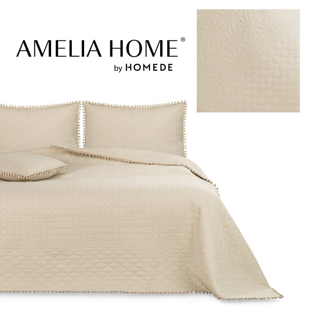 AmeliaHome dygsniuota lovatiesė su kutais Meadore, 240x260 cm kaina ir informacija | Lovatiesės ir pledai | pigu.lt