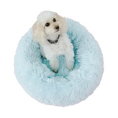 Pliušinis guolis šunims, šviesiai mėlynas, 50 cm kaina ir informacija | Guoliai, pagalvėlės | pigu.lt