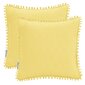 AmeliaHome dygsniuotas pagalvės užvalkalas su kutais Meadore, 45x45 cm, 2 vnt. kaina ir informacija | Patalynės komplektai | pigu.lt