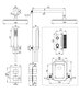 Deante potinkinė dušo sistema su termostatu ir vonios snapu BOX, Nero цена и информация | Dušo komplektai ir panelės | pigu.lt