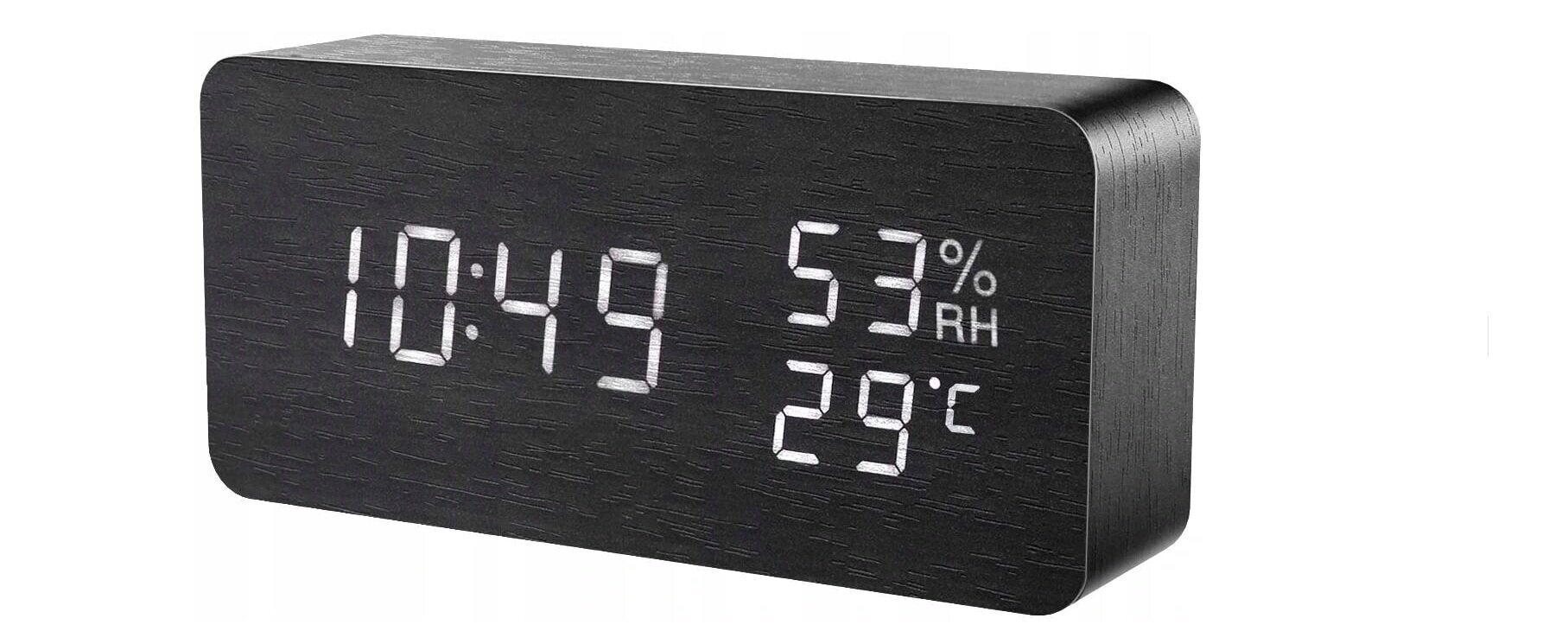 Laikrodis, 15 cm, skaitmeninis, su termometro funkcija kaina ir informacija | Laikrodžiai | pigu.lt