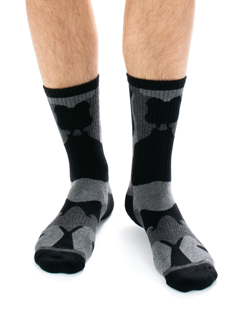 Kojinės iš medvilnės su pliušiniu padu Dark Camouflage kaina ir informacija | Vyriškos kojinės | pigu.lt