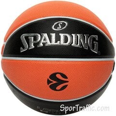 Мяч баскетбольный Spalding TF-1000 Euroleague, размер 7 цена и информация | Spalding Спорт, досуг, туризм | pigu.lt