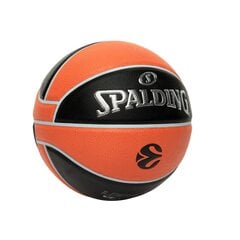 Мяч баскетбольный Spalding TF-500 Euroleague, 7 размер цена и информация | Баскетбольные мячи | pigu.lt