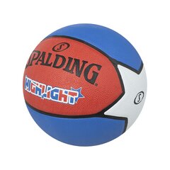 Баскетбольный мяч Spalding Highlight, размер 7, красный/синий цена и информация | Баскетбольные мячи | pigu.lt