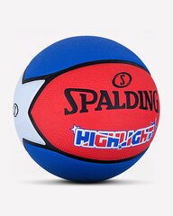 Баскетбольный мяч Spalding Highlight, размер 7, красный/синий цена и информация | Баскетбольные мячи | pigu.lt