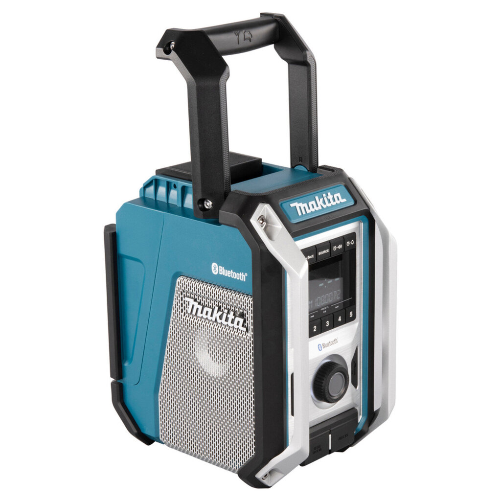 Nešiojamas akumuliatorinis radijo imtuvas Makita DMR114 (Bluetooth/AUX/FM) IP65 цена и информация | Garso kolonėlės | pigu.lt