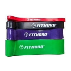 Резинка для сопротивления FitNord: светлая (красная) цена и информация | Фитнес-резинки, гимнастические кольца | pigu.lt