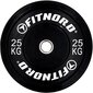 Buferio svoris juodas 25 kg, FitNord kaina ir informacija | Svoriai, svarmenys, štangos | pigu.lt