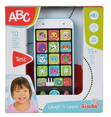 Vaikiškas išmanus telefonas Simba ABC kaina ir informacija | Žaislai kūdikiams | pigu.lt
