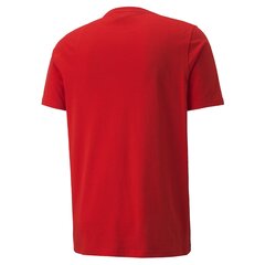 Marškinėliai vyrams Puma Ess Tape, raudoni цена и информация | Мужская спортивная одежда | pigu.lt