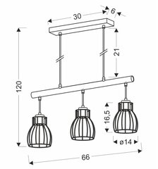 Candellux pakabinamas šviestuvas Bernita kaina ir informacija | Pakabinami šviestuvai | pigu.lt