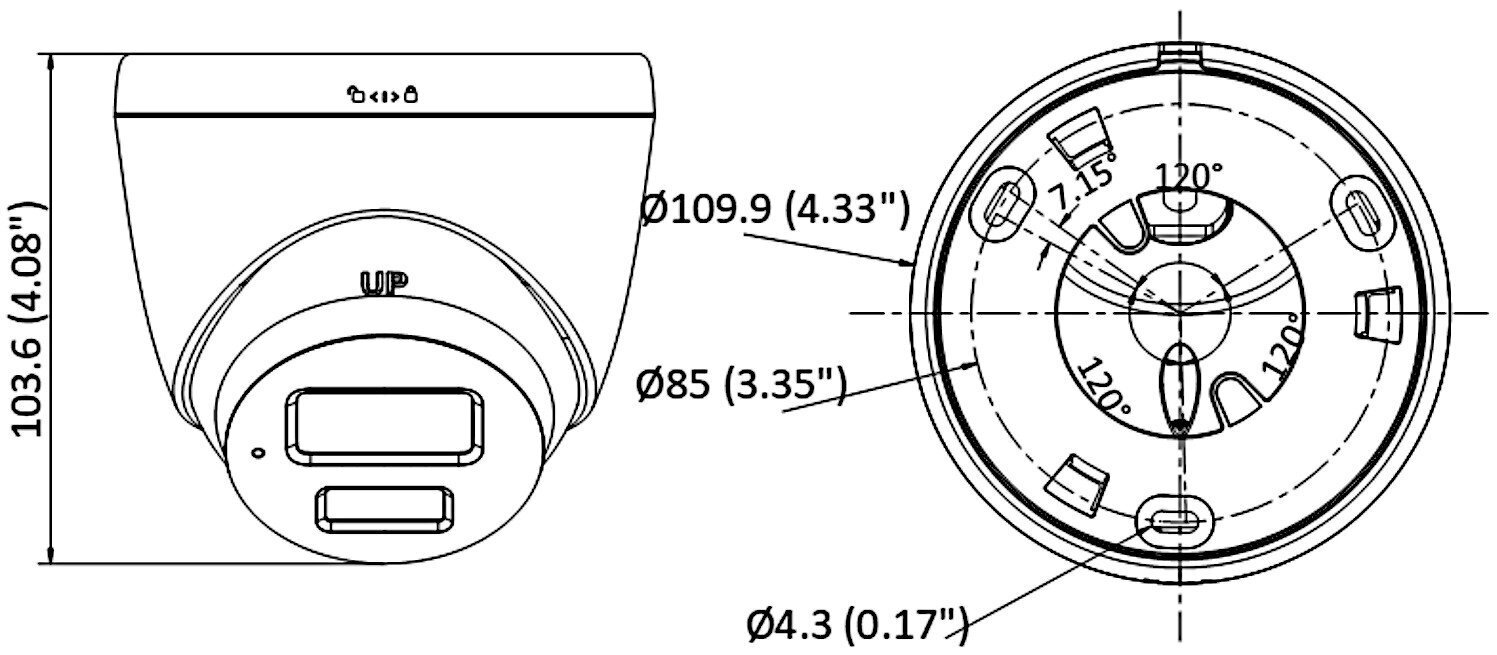 IP kamera DS-2CD1327G0-L(2.8mm)(C) ColorVu - 1080p Hikvision kaina ir informacija | Stebėjimo kameros | pigu.lt