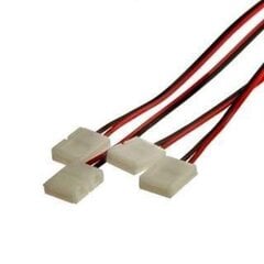 Зажим с кабелем 15 см для 10 мм 12V IP20 LED 2PIN полосы одного цвета цена и информация | Светодиодные ленты | pigu.lt