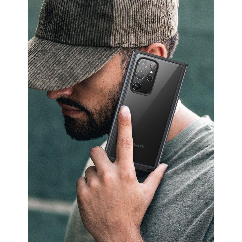 Supcase UB Edge Pro Galaxy S22 Ultra Black цена и информация | Telefono dėklai | pigu.lt