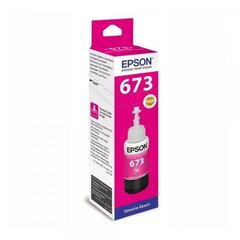 Бутылка с чернилами EPSON 673M T6733M цена и информация | Картриджи для струйных принтеров | pigu.lt