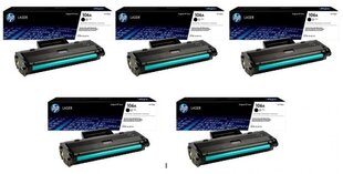Картридж чернильный HP W1106A 106A, черный, 5 шт. цена и информация | Картриджи для струйных принтеров | pigu.lt