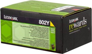 Kasetės rašaliniams spausdintuvams Lexmark 802Y 80C20Y0 Toner Y - kaina ir informacija | Kasetės rašaliniams spausdintuvams | pigu.lt