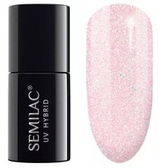 Стойкий гибридный гель лак для ногтей SEMILAC 164 Pink Crystals, 7 мл цена и информация | Лаки, укрепители для ногтей | pigu.lt