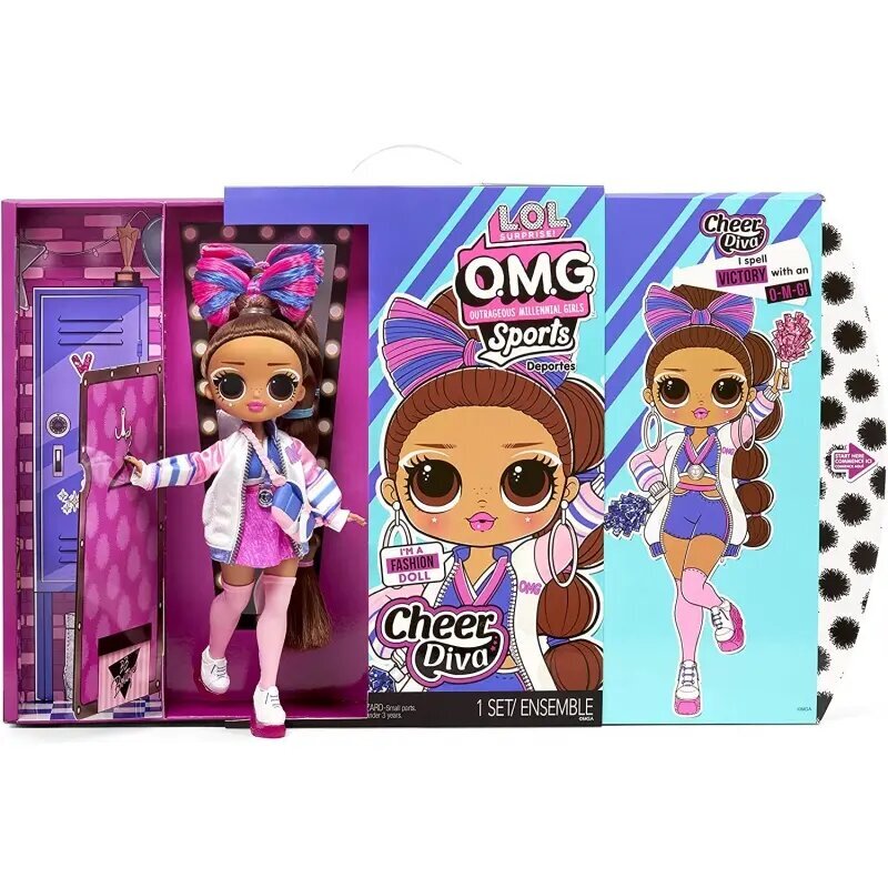 Lėlė L.O.L Surprise! O.M.G Sports Doll Cheerleading Cheer Diva kaina ir informacija | Žaislai mergaitėms | pigu.lt