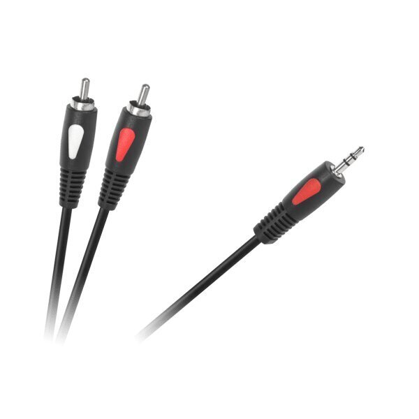 Kabelis Cabletech Eco-Line 3.5 AUX - 2xRCA, 5m цена и информация | Kabeliai ir laidai | pigu.lt