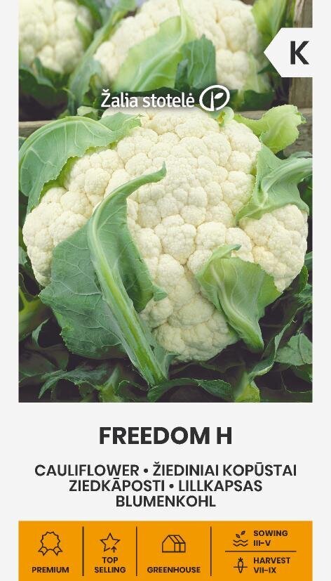 Kopūstai žiediniai Freedom H kaina ir informacija | Daržovių, uogų sėklos | pigu.lt
