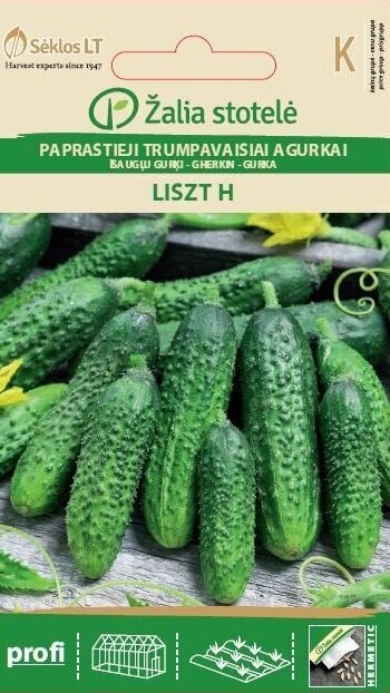 Paprastieji trumpavaisiai agurkai Liszt H, 0.5 g kaina ir informacija | Daržovių, uogų sėklos | pigu.lt