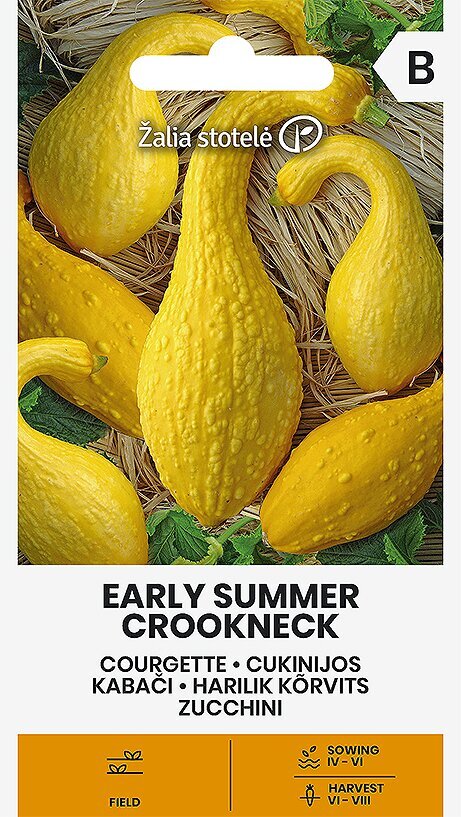 Cukinijos Early Summer Crookneck цена и информация | Daržovių, uogų sėklos | pigu.lt