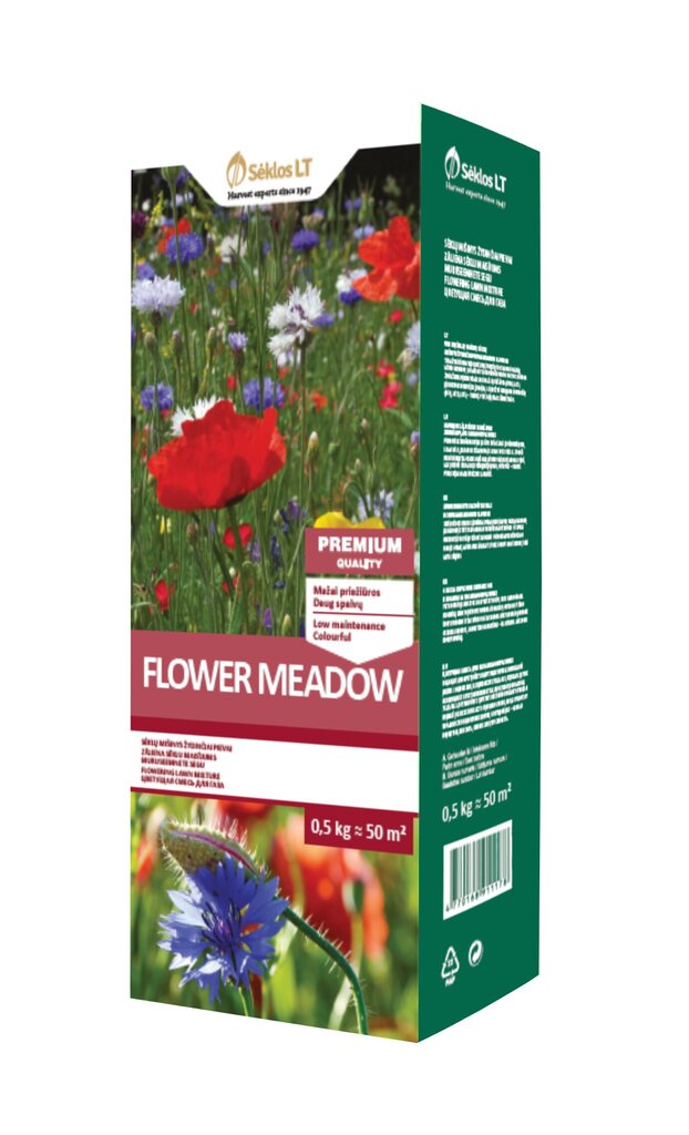 Vejinis mišinys Flower Meadow, 0,5kg цена и информация | Vejiniai žolių mišiniai | pigu.lt