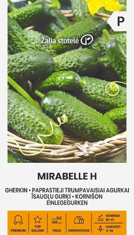 Paprastieji trumpavaisiai agurkai Mirabelle H kaina ir informacija | Daržovių, uogų sėklos | pigu.lt