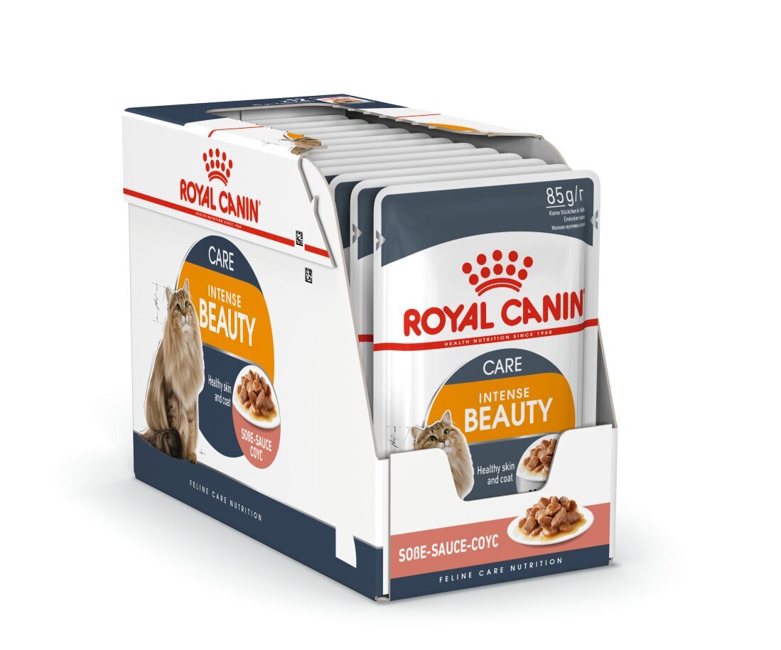 Konservai katėms Royal Canin Intense Beauty, 12 x 85 g kaina ir informacija | Konservai katėms | pigu.lt