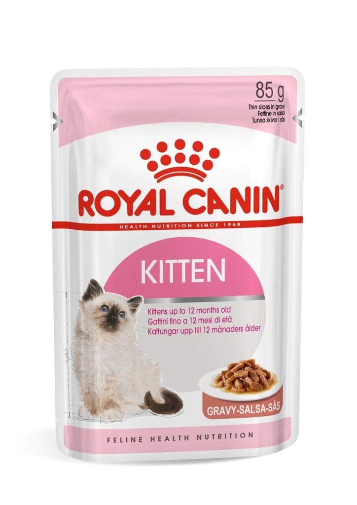 Konservai kačiukams Royal Canin Kitten, 12 x 85 g цена и информация | Konservai katėms | pigu.lt