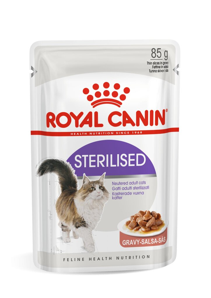 Šlapias maistas katėms Royal Canin Sterilised, 85 g цена и информация | Konservai katėms | pigu.lt